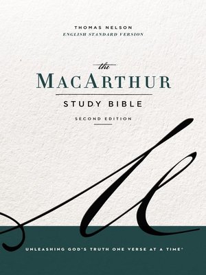 cover image of ESV, MacArthur Study Bible